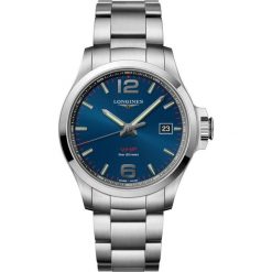 LONGINES Conquest L3.726.4.96.6. Szare zegarki męskie LONGINES, ze stali. Za 4050,00 zł.