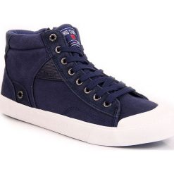Trampki męskie: Trampki męskie wysokie granatowe Big Star AA174310
