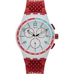 Biżuteria i zegarki: Swatch TRACK Zegarek chronograficzny rot