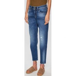 Answear - Jeansy. Niebieskie jeansy damskie ANSWEAR, s. W wyprzedaży za 59,90 zł.