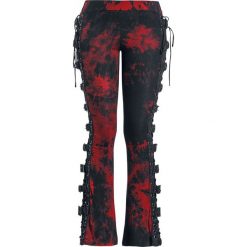 Rock Rebel by EMP Built For Comfort Legginsy czarny/czerwony. Czerwone spodnie damskie marki Rock Rebel by EMP, m, bez wzorów, rockowe. Za 144,90 zł.