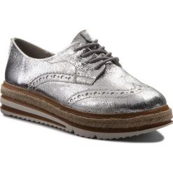 Oxfordy TAMARIS - 1-23709-20 Silver Crack 944. Szare półbuty damskie Tamaris, na co dzień, bez wzorów, ze skóry ekologicznej, bez obcasa, na płaskiej podeszwie, bez zapięcia. W wyprzedaży za 169,00 zł.