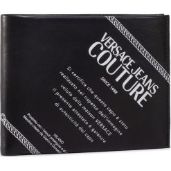 Duży Portfel Męski VERSACE JEANS COUTURE - E3YZAPA8 71589 MI9. Czarne portfele męskie Versace Jeans Couture, bez wzorów, z jeansu. Za 689,00 zł.