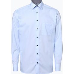 Koszule męskie na spinki: Eterna Modern Fit – Koszula męska niewymagająca prasowania, niebieski