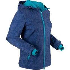 Kurtka funkcyjna softshell bonprix kobaltowo-ciemnoturkusowy melanż. Niebieskie kurtki damskie bonprix, bez wzorów, z softshellu. Za 124,99 zł.