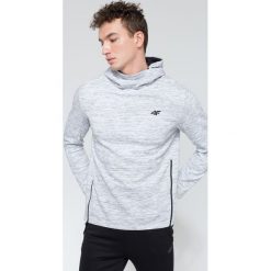 Bluzy męskie: Bluza męska BLM214 - szary melanż - 4F