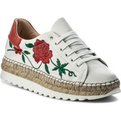 Espadryle EVA MINGE - Utrera 3R 18MJ1372403ES 102. Białe espadryle damskie marki Eva Minge, ze skóry, na płaskiej podeszwie. W wyprzedaży za 269,00 zł.