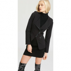 Czarna Marynarka Zip It Up. Czarne marynarki i żakiety damskie other, l. Za 99,99 zł.