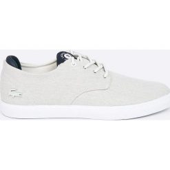 Lacoste - Tenisówki. Szare tenisówki męskie marki Lacoste, z materiału, na sznurówki. W wyprzedaży za 319,90 zł.