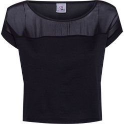 Top DEHA EXPRESSION Czarny. Czarne t-shirty damskie Deha, bez wzorów, z dzianiny, bez rękawów. W wyprzedaży za 78,00 zł.