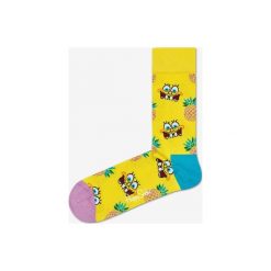 Happy Socks Pineapple Surprise Skarpetki Żółty. Żółte skarpetki męskie Happy Socks, bez wzorów, z elastanu. Za 68,95 zł.