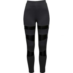Legginsy termoaktywne z wstawkami z poliuretanu bonprix czarny. Czarne getry damskie termoaktywne bonprix. Za 89,99 zł.