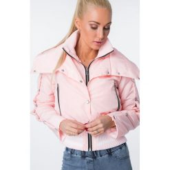 Kurtka ze ściągaczem jasnoróżowa MISC006. Czerwone kurtki damskie Fasardi, s. Za 229,00 zł.