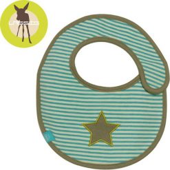 Śliniaki: Lassig Śliniak bawełniany wodoodporny Starlight olive – LTEXBS069
