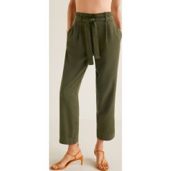 Mango - Jeansy Jungle. Zielone jeansy damskie Mango, xs, z podwyższonym stanem. W wyprzedaży za 79,90 zł.
