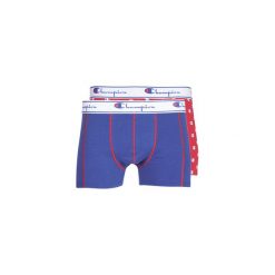 Bokserki Champion MIX UNI + IMPRIME X2. Niebieskie bokserki męskie Champion, bez wzorów. Za 119,00 zł.