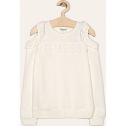 Guess Jeans - Bluza dziecięca 118-175 cm. Niebieskie bluzy dziewczęce Guess Jeans, z aplikacjami, z elastanu, bez rękawów, bez kaptura. Za 179,90 zł.