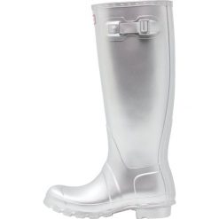 Buty zimowe damskie: Hunter ORIGINAL TALL Kalosze silver