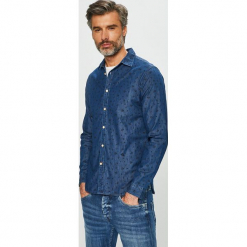 Pepe Jeans - Koszula. Niebieskie koszule męskie marki Pepe Jeans, xl, bez wzorów, z bawełny, klasyczne, z klasycznym kołnierzykiem, z długim rękawem. Za 319,90 zł.