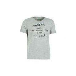 T-shirty z krótkim rękawem Benetton XANODO. Szare t-shirty męskie Benetton, s, bez wzorów, bez kołnierzyka, krótkie. Za 71,20 zł.
