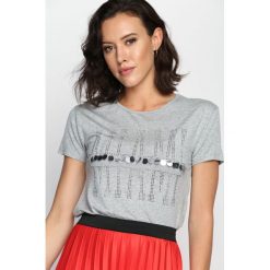 Bluzki damskie: Szary T-shirt Sweet Promises