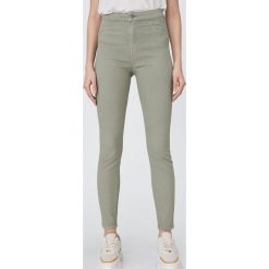 Spodnie skinny fit - Zielony. Zielone spodnie damskie Sinsay, bez wzorów. Za 39,99 zł.