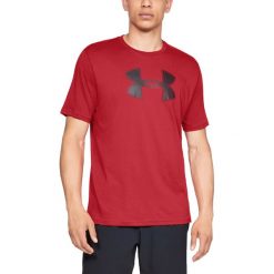 Under Armour Koszulka Czerwony. Czerwone podkoszulki męskie Under Armour, xl, z nadrukiem, z bawełny, z krótkim rękawem. Za 119,95 zł.