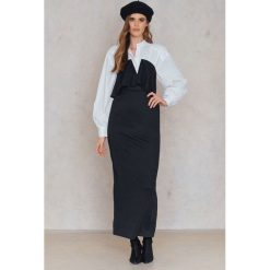 Sukienki: Boohoo Warstwowa długa sukienka – Black