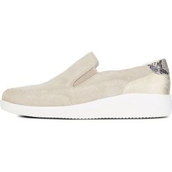 Geox tenisówki damskie slip-on Tahina 39 beżowy. Brązowe trampki i tenisówki damskie Geox, bez wzorów, bez zapięcia. W wyprzedaży za 249,00 zł.