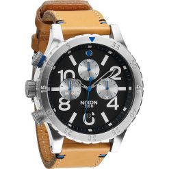 Zegarki męskie: Zegarek męski Natural Black Nixon 48-20 Chrono Leather A3631602