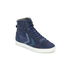 Buty Hummel SLIMMER STADIL DUO OILED HIGH. Niebieskie trampki i tenisówki damskie Hummel, bez wzorów, bez zapięcia. Za 307,30 zł.