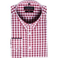 Koszula SIMONE KDWS000233. Czerwone koszule męskie marki Giacomo Conti, m, z bawełny, button down. Za 149,00 zł.