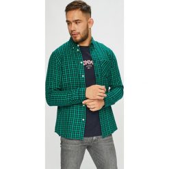 Tommy Jeans - Koszula. Szare koszule męskie marki Tommy Jeans, s, z bawełny, button down, z długim rękawem. W wyprzedaży za 199,90 zł.