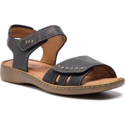 Sandały JOSEF SEIBEL - Lisa 01 73715 9513 517 River. Niebieskie klapki damskie marki Josef Seibel, bez wzorów, ze skóry, bez obcasa. Za 229,00 zł.