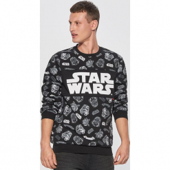 Bluza star wars - Czarny. Czarne bluzy męskie marki Cropp, l, z motywem z bajki. Za 89,99 zł.
