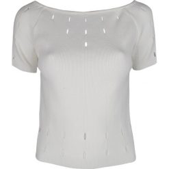 Marciano Guess Bluzka. Bluzki damskie Guess, z aplikacjami, z dzianiny, bez kołnierzyka, z krótkim rękawem. Za 179,00 zł.