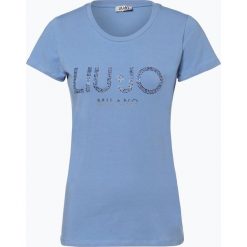 Liu Jo Collection - T-shirt damski, niebieski. Niebieskie t-shirty damskie Liu Jo Collection, m, bez wzorów, bez kołnierzyka. Za 229,95 zł.
