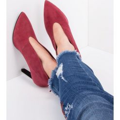 Botki damskie Laura Messi 1870 Malinowe. Różowe botki damskie ze skóry, eleganckie. Za 229,00 zł.