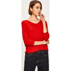 Answear - Sweter. Czerwone swetry damskie ANSWEAR, s, bez wzorów, z elastanu, bez rękawów, bez kaptura. W wyprzedaży za 49,90 zł.