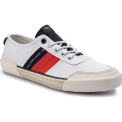 Espadryle PEPE JEANS - Cruise Sport Man PMS10250 White 800. Białe espadryle męskie z jeansu. W wyprzedaży za 189,00 zł.