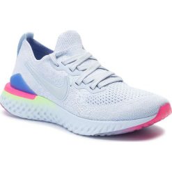 Buty NIKE - Epic React Flyknit 2 BQ8927 453 Hydrogen Blue/Hydrogen Blue. Niebieskie buty sportowe damskie Nike, bez wzorów, z tworzywa sztucznego, sportowe, do biegania. W wyprzedaży za 539,00 zł.