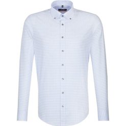 Koszule męskie na spinki: Koszula – Slim fit – w kolorze biało-niebieskim