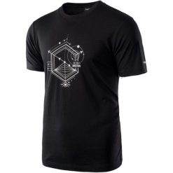 Hi-Tec Koszulka Męska Solero Black White L. Czarne koszulki męskie Hi-tec, m, bez wzorów, z bawełny, bez kołnierzyka, bez rękawów. W wyprzedaży za 59,00 zł.