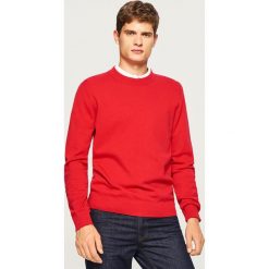 Gładki sweter - Czerwony. Czerwone swetry klasyczne męskie Reserved, l. Za 79,99 zł.