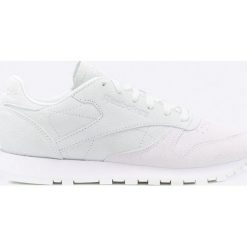 Reebok Classic - Buty Cl Lthr Nbk. Zielone buty sportowe damskie Reebok Classic, bez wzorów, ze skóry, sportowe, reebok classic. W wyprzedaży za 129,90 zł.