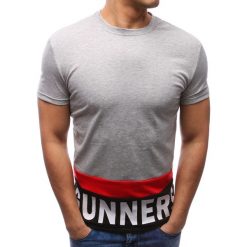 T-shirty męskie z nadrukiem: T-shirt męski z nadrukiem szary (rx2688)