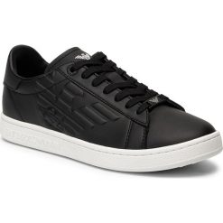 Sneakersy EA7 EMPORIO ARMANI - X8X001 XK106 00002 Black/White. Czarne sneakersy męskie EA7 Emporio Armani, na co dzień, bez wzorów, ze skóry ekologicznej, bez zapięcia. Za 739,00 zł.