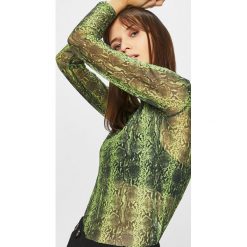 Tally Weijl - Bluzka. Zielone bluzki damskie TALLY WEIJL, na co dzień, s, bez wzorów, z elastanu, casualowe, z golfem, bez rękawów. W wyprzedaży za 59,90 zł.
