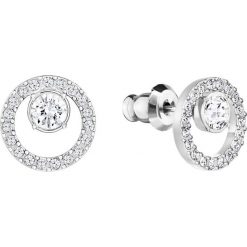 Swarovski - Kolczyki Creativity Circle. Szare kolczyki damskie Swarovski, z kryształem, metalowe. Za 199,90 zł.