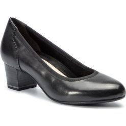 Półbuty TAMARIS - 1-22301-22 Black Leather 003. Czarne półbuty damskie Tamaris, bez wzorów, ze skóry ekologicznej, bez obcasa, na obcasie, bez zapięcia. W wyprzedaży za 179,00 zł.